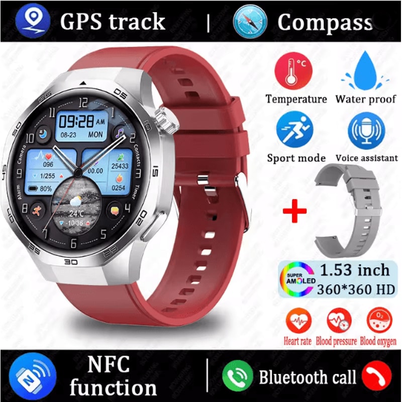 Watch 5 MAX AMOLED GPS Smart Watch With Bluetooth Calling And NFC 10
