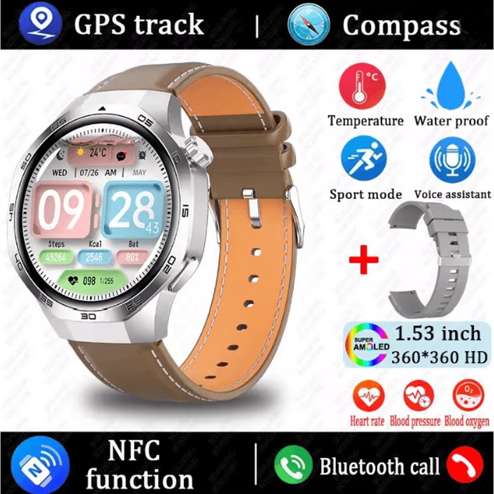Watch 5 MAX AMOLED GPS Smart Watch With Bluetooth Calling And NFC 14