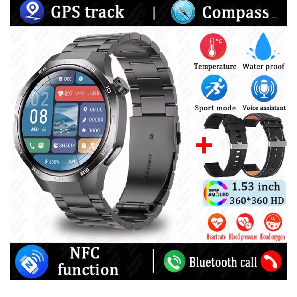 Watch 5 MAX AMOLED GPS Smart Watch With Bluetooth Calling And NFC 15