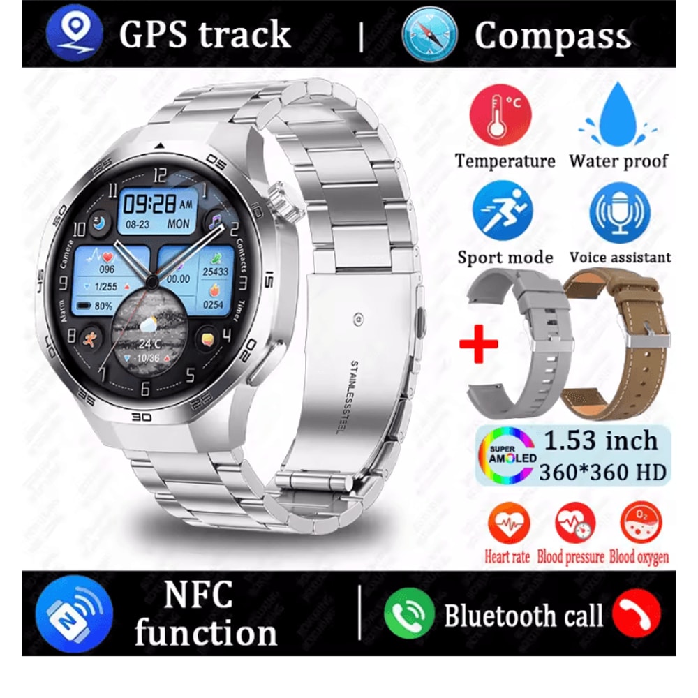 Watch 5 MAX AMOLED GPS Smart Watch With Bluetooth Calling And NFC 16