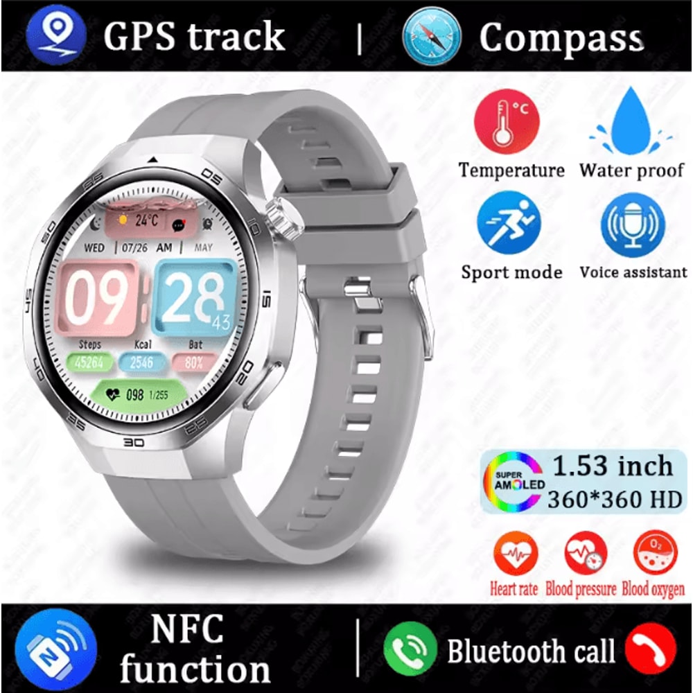 Watch 5 MAX AMOLED GPS Smart Watch With Bluetooth Calling And NFC 3