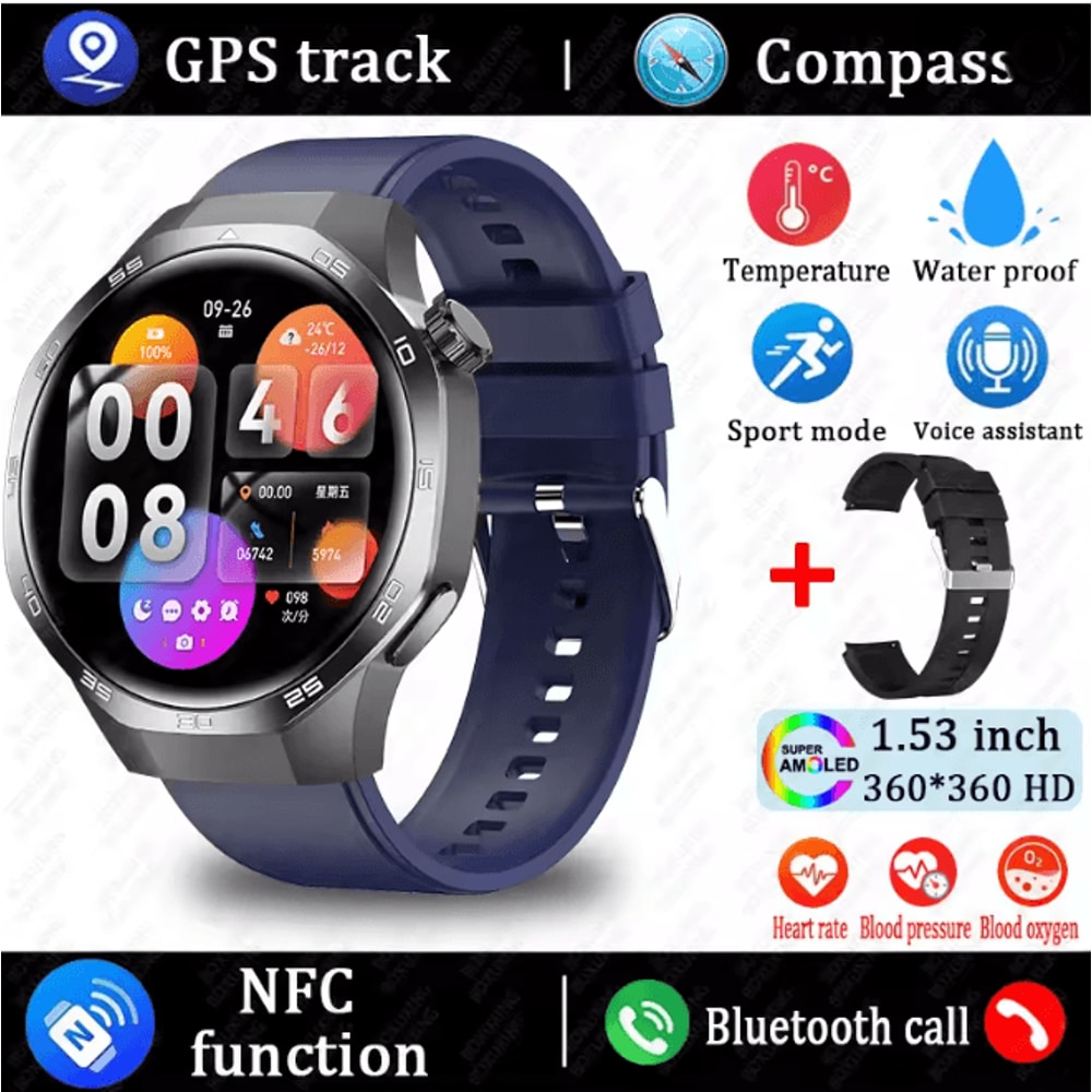 Watch 5 MAX AMOLED GPS Smart Watch With Bluetooth Calling And NFC 4