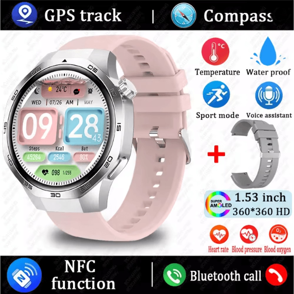 Watch 5 MAX AMOLED GPS Smart Watch With Bluetooth Calling And NFC 8