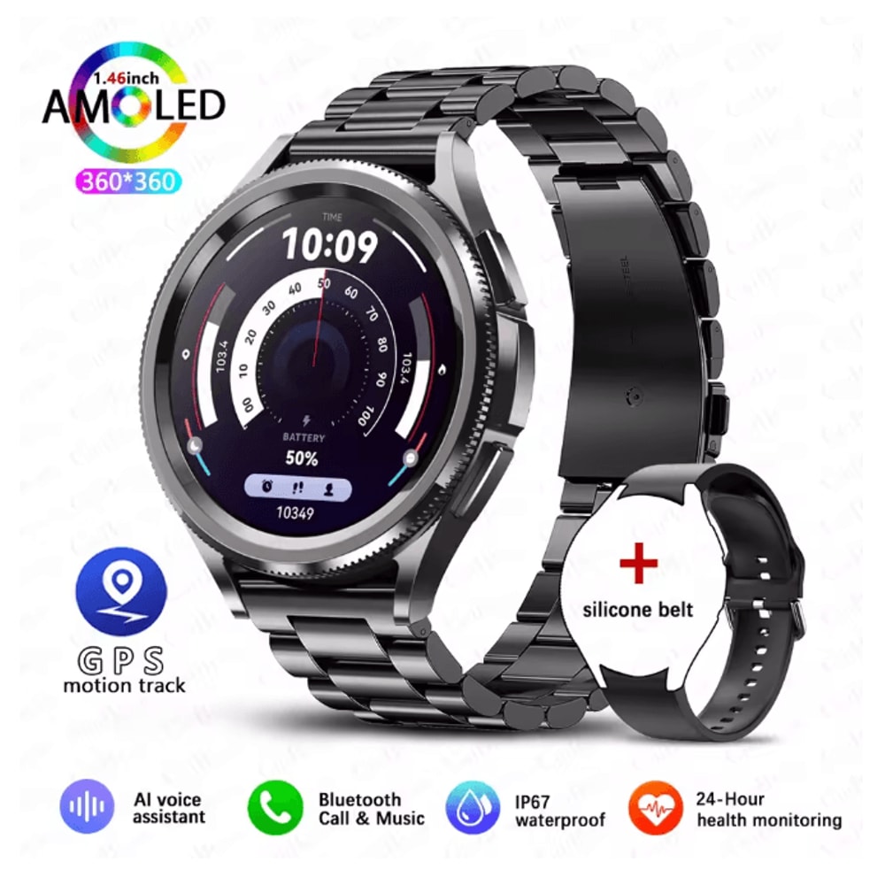 Smart Watch 6 Classic GPS NFC With Bluetooth Calling And Health Monitoring 9