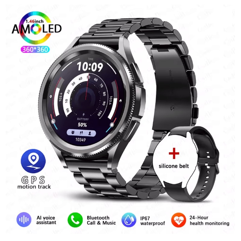 Smart Watch 6 Classic GPS NFC With Bluetooth Calling And Health Monitoring 9
