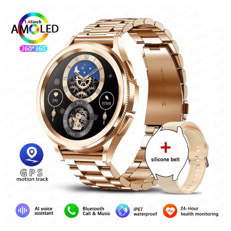 Smart Watch 6 Classic GPS NFC With Bluetooth Calling And Health Monitoring 11