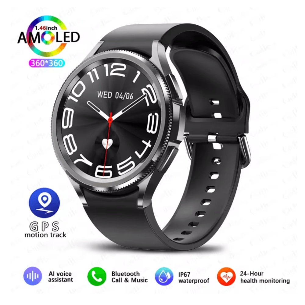 Smart Watch 6 Classic GPS NFC With Bluetooth Calling And Health Monitoring 3