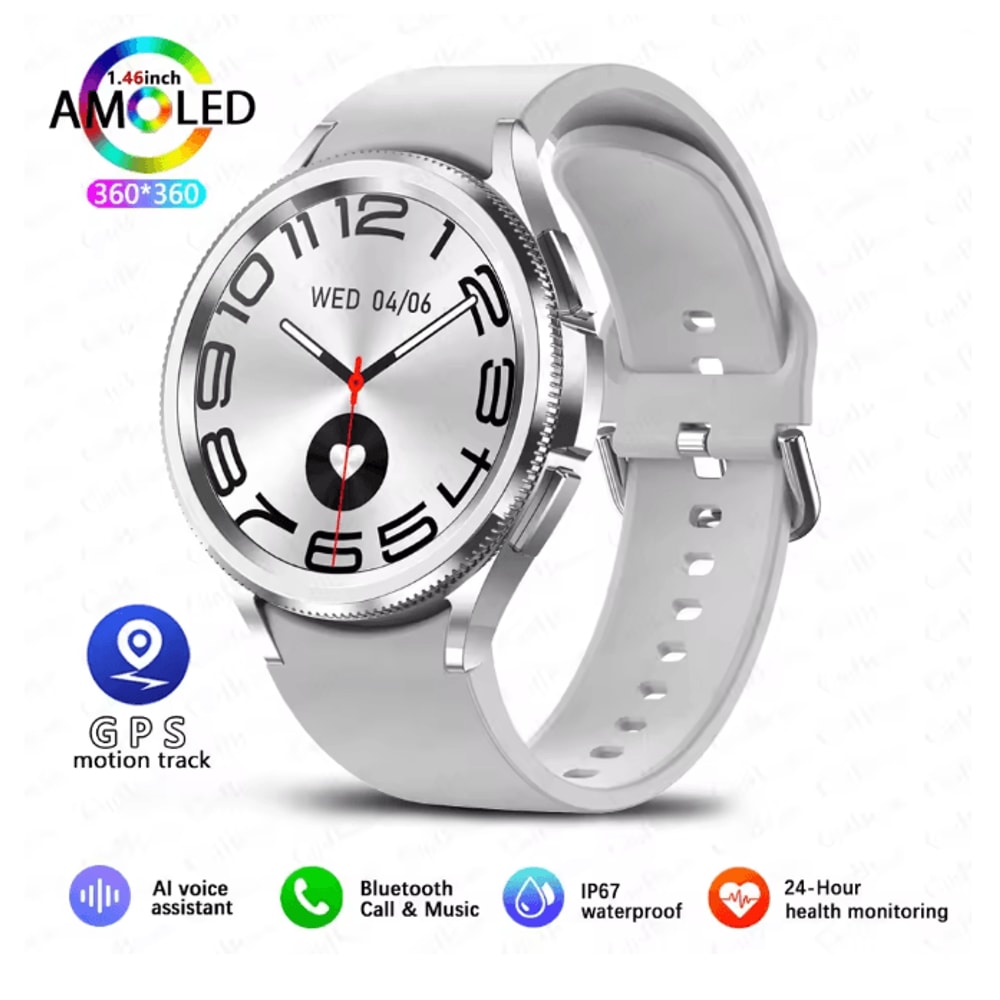 Smart Watch 6 Classic GPS NFC With Bluetooth Calling And Health Monitoring 4