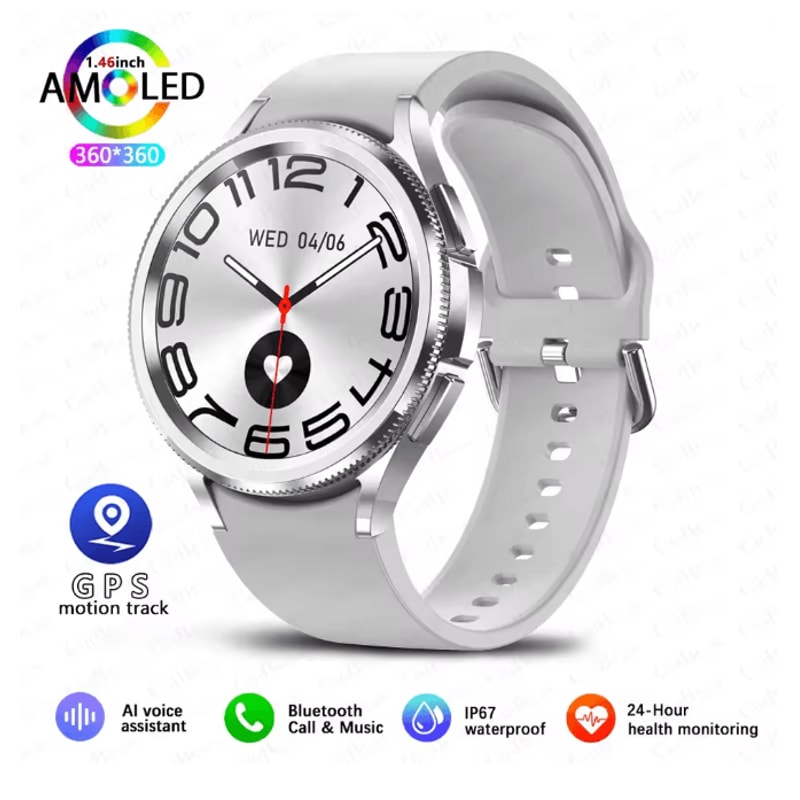 Smart Watch 6 Classic GPS NFC With Bluetooth Calling And Health Monitoring 4