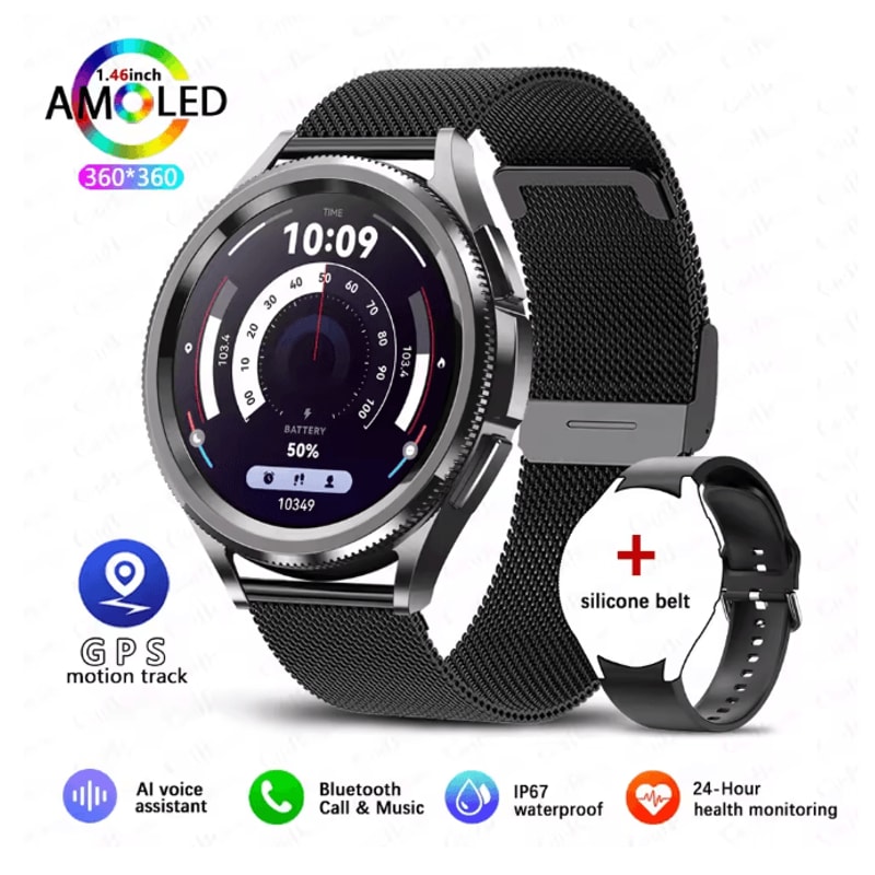 Smart Watch 6 Classic GPS NFC With Bluetooth Calling And Health Monitoring 6
