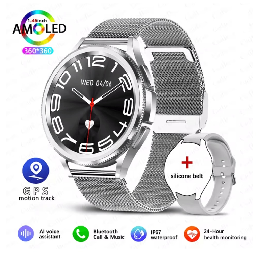 Smart Watch 6 Classic GPS NFC With Bluetooth Calling And Health Monitoring 7