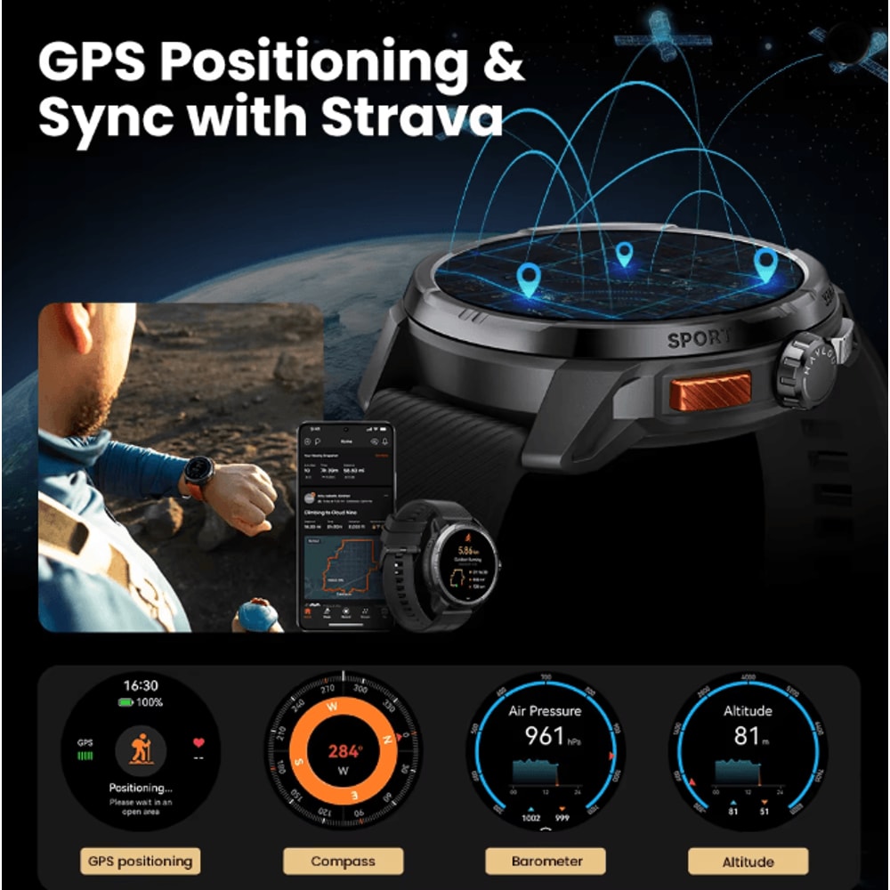 HAYLOU Solar Ultra GPS Smartwatch With AMOLED Display And Bluetooth Calling 1