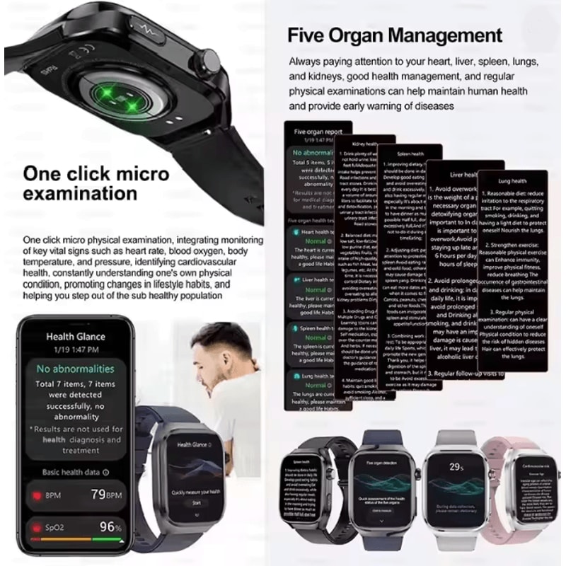 VitalScan Pro Health Monitoring Smart Watch With Bluetooth Calling 1