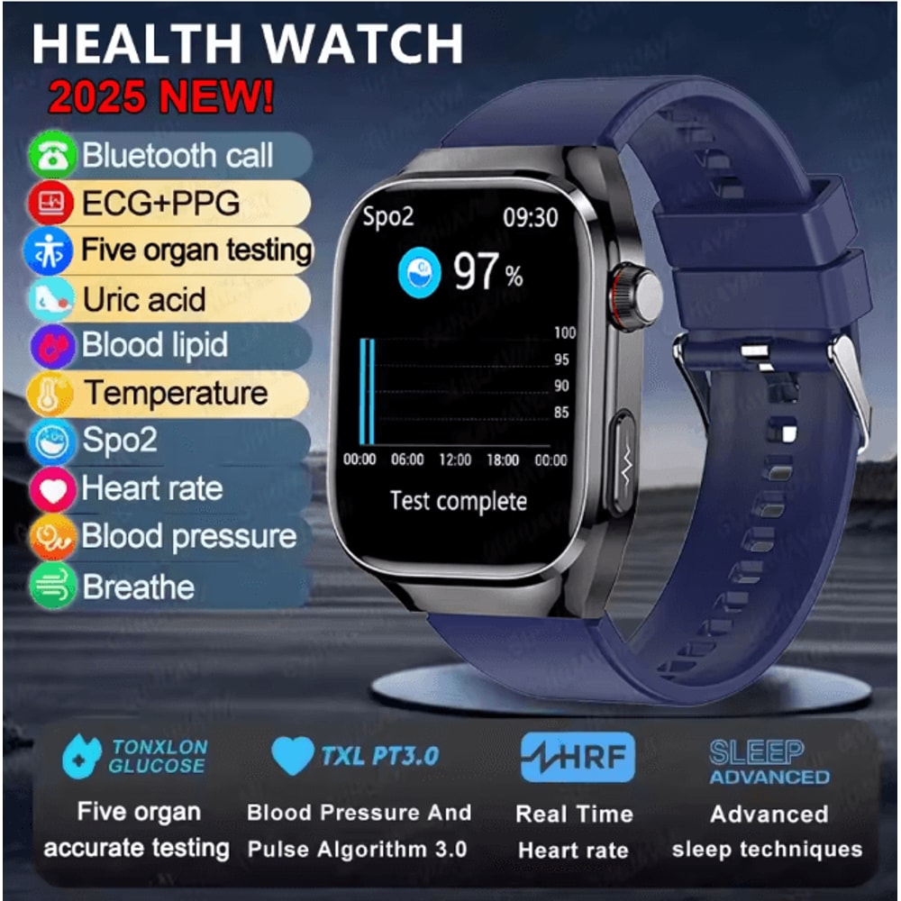 VitalScan Pro Health Monitoring Smart Watch With Bluetooth Calling 5