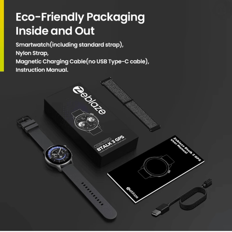 Zeblaze Btalk 3 GPS Smartwatch With AMOLED Display And Bluetooth Calling 3