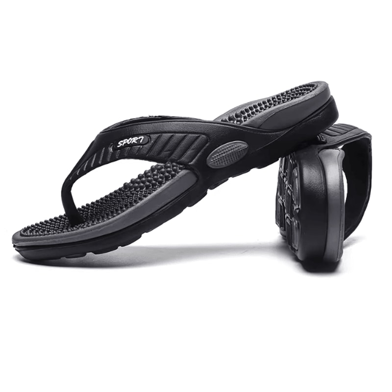 AirFlex Mens Massage Flip Flops Breathable Luxury Beach Sandals 1