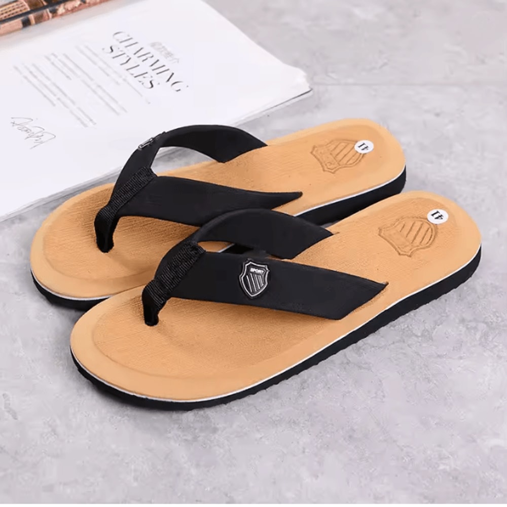 CoastFlex Mens Casual Flip Flops Non Slip Summer Beach Slides 7