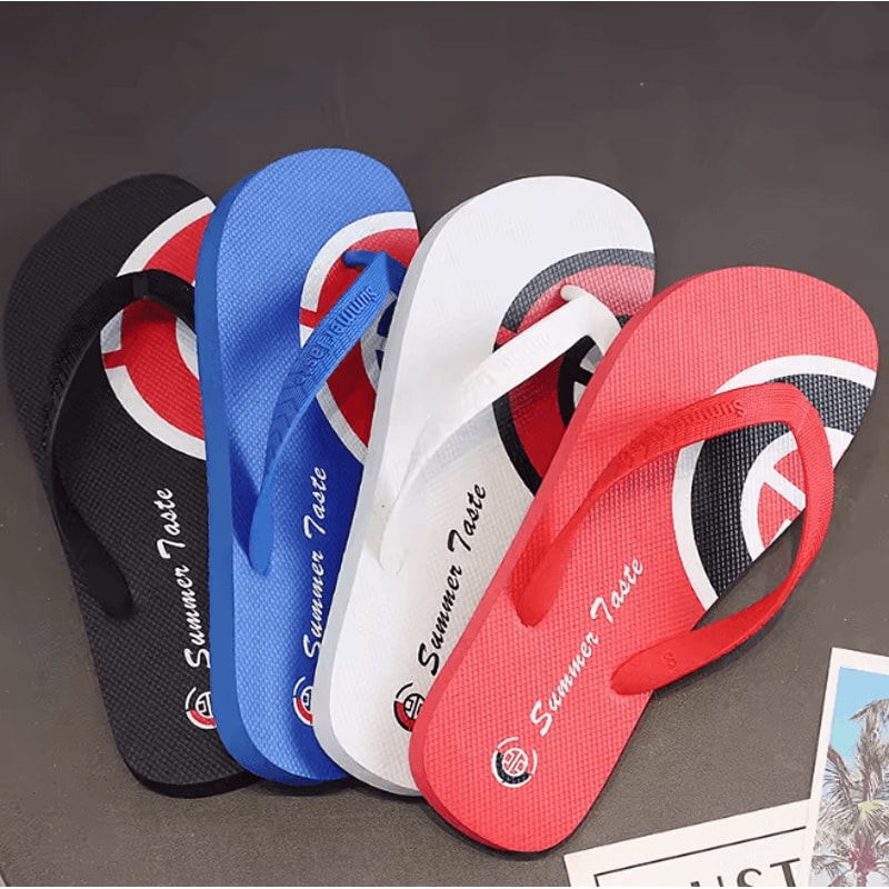 KoreFlex Mens Summer Flip Flops Anti Skid Casual Beach Slides 0