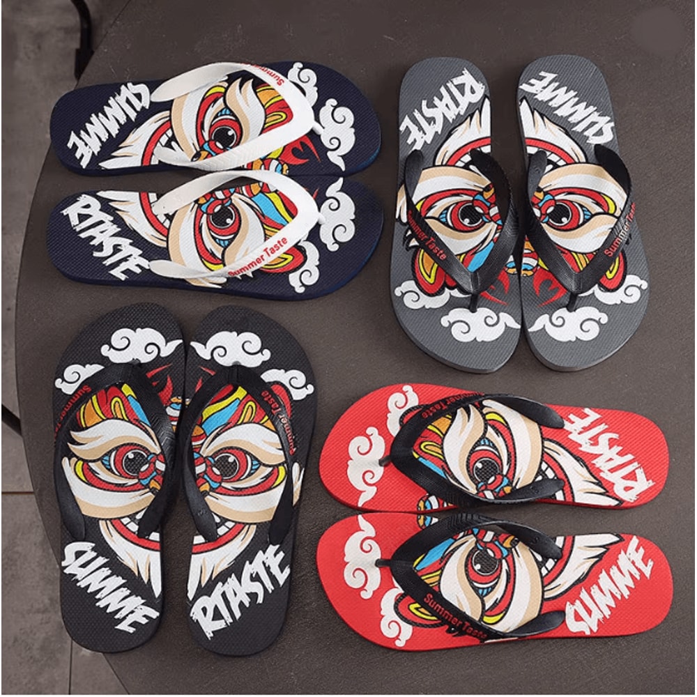 KoreFlex Mens Summer Flip Flops Anti Skid Casual Beach Slides 1