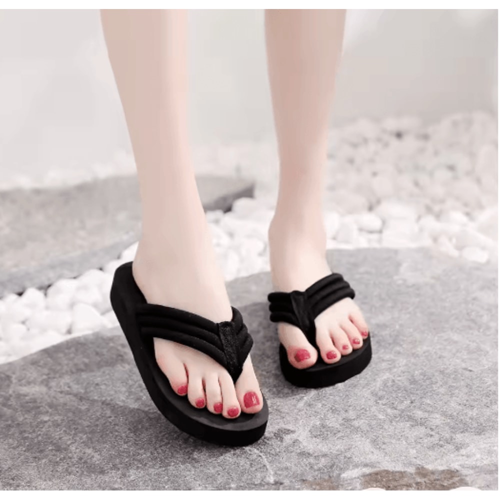 ElevateEase Women Wedge Flip Flops Platform Summer Sandals 3