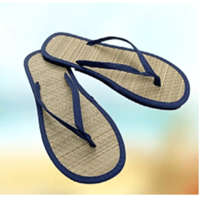 BambooEase Women Flat Flip Flops Non Slip Rattan Sandals 3