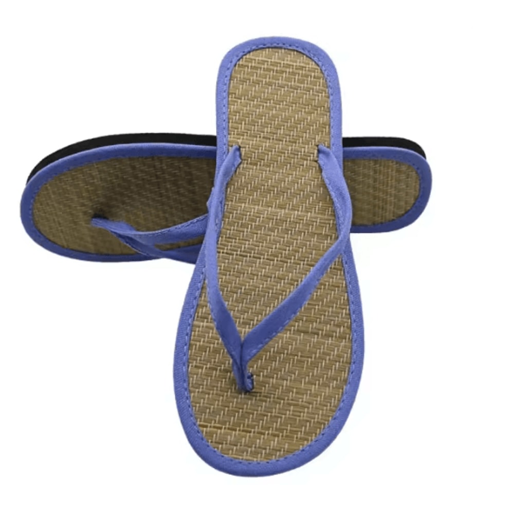BambooEase Women Flat Flip Flops Non Slip Rattan Sandals 4