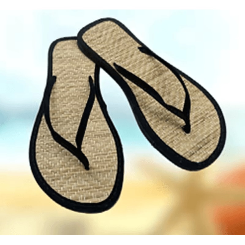 BambooEase Women Flat Flip Flops Non Slip Rattan Sandals 5