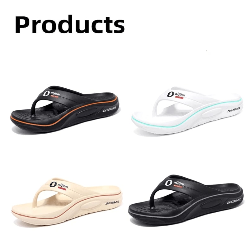 CloudStep Mens Comfortable Flip Flops Soft Beach Slides 0