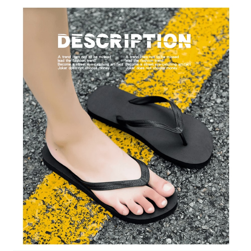 UrbanEdge Mens Non Slip Flip Flops Casual Beach Sandals 3