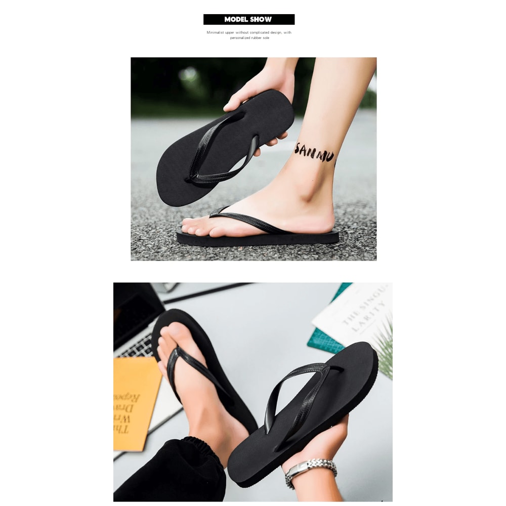 UrbanEdge Mens Non Slip Flip Flops Casual Beach Sandals 1