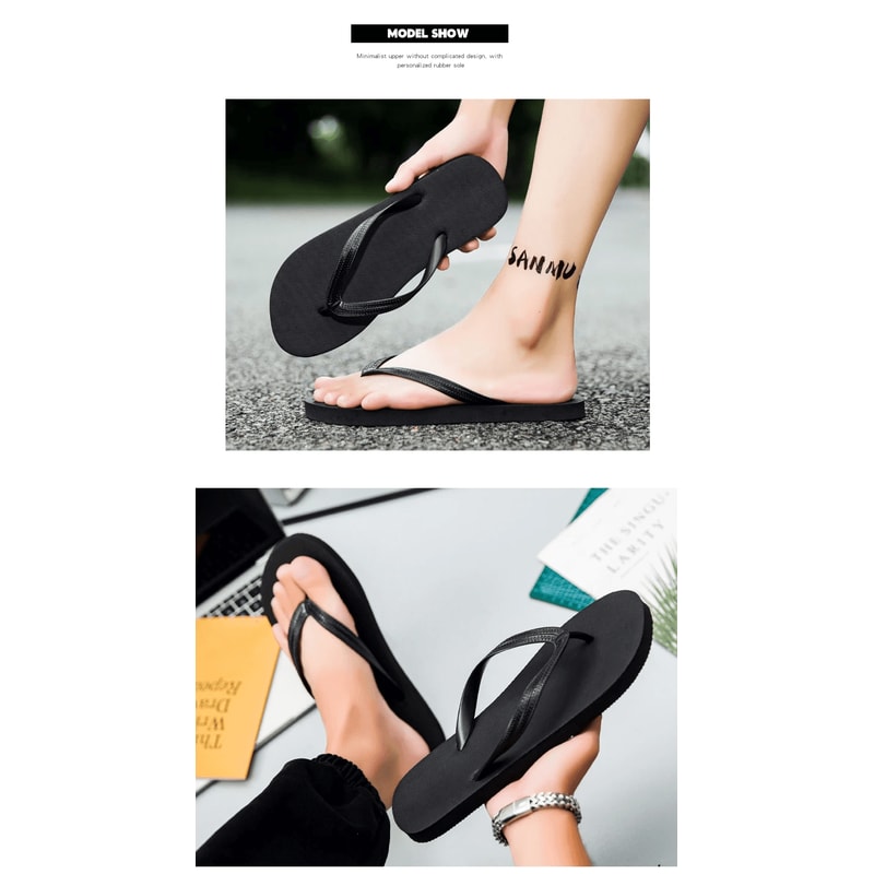 UrbanEdge Mens Non Slip Flip Flops Casual Beach Sandals 1