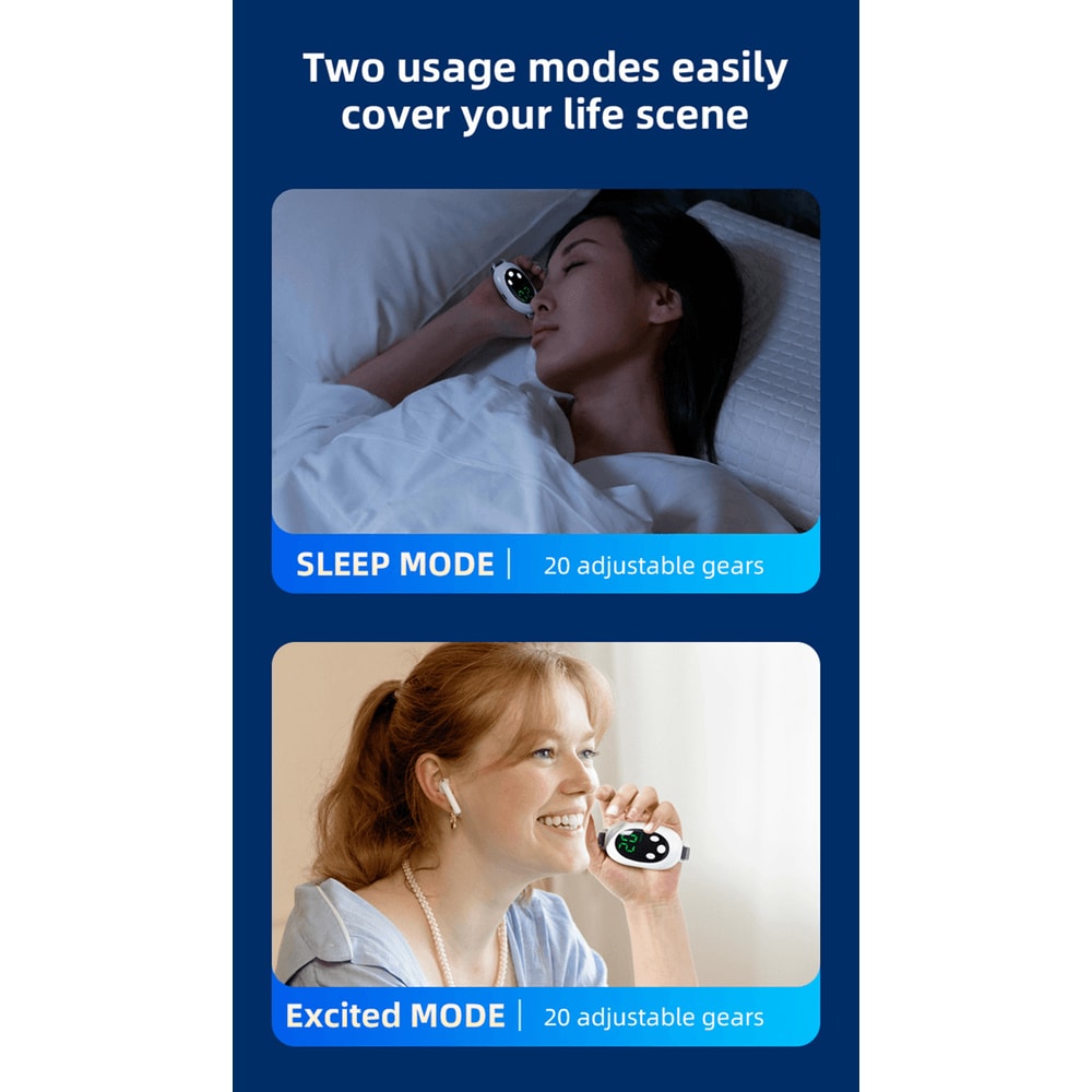Smart Sleep Relief Device With 20 Intensity Levels For Calm And Relaxation 1