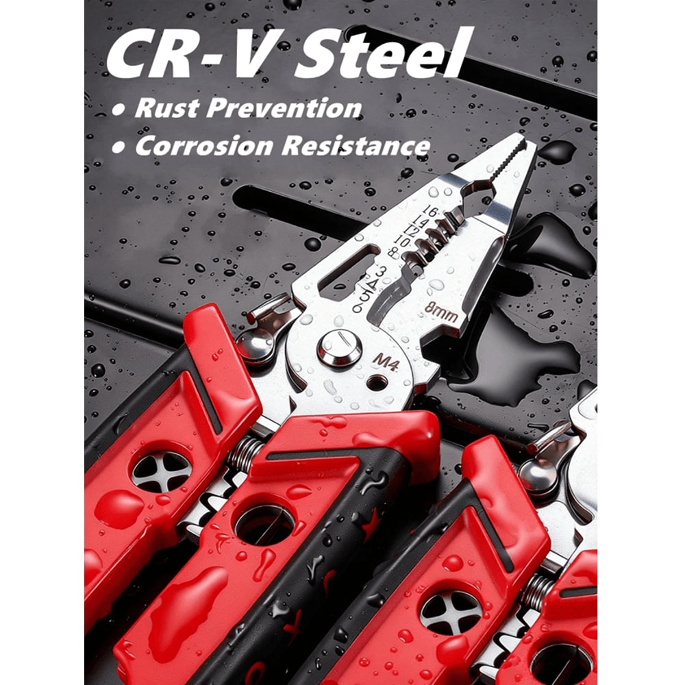 18 In 1 Electrician Pliers Multifunctional Wire Stripper Tool And Crimping Pliers 2