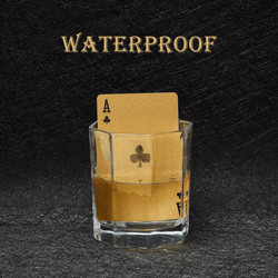 24k gold waterproof playing cards luxury plastic poker deck