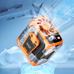 mini high speed waist fan usb rechargeable bladeless neck fan with power bank