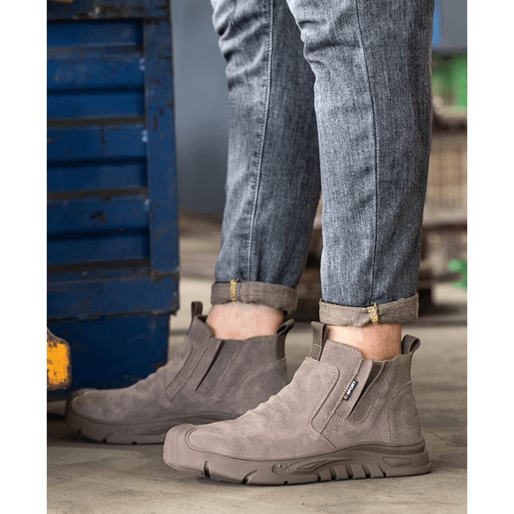 Indestructible Steel Toe Work Boots For Men Anti Puncture Safety Shoes 1