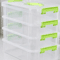 4 Layer Transparent Makeup Organizer Box Stackable Desk Storage Drawers 3