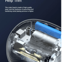 automatic electric nail clipper with led light usb rechargeable nail grinder