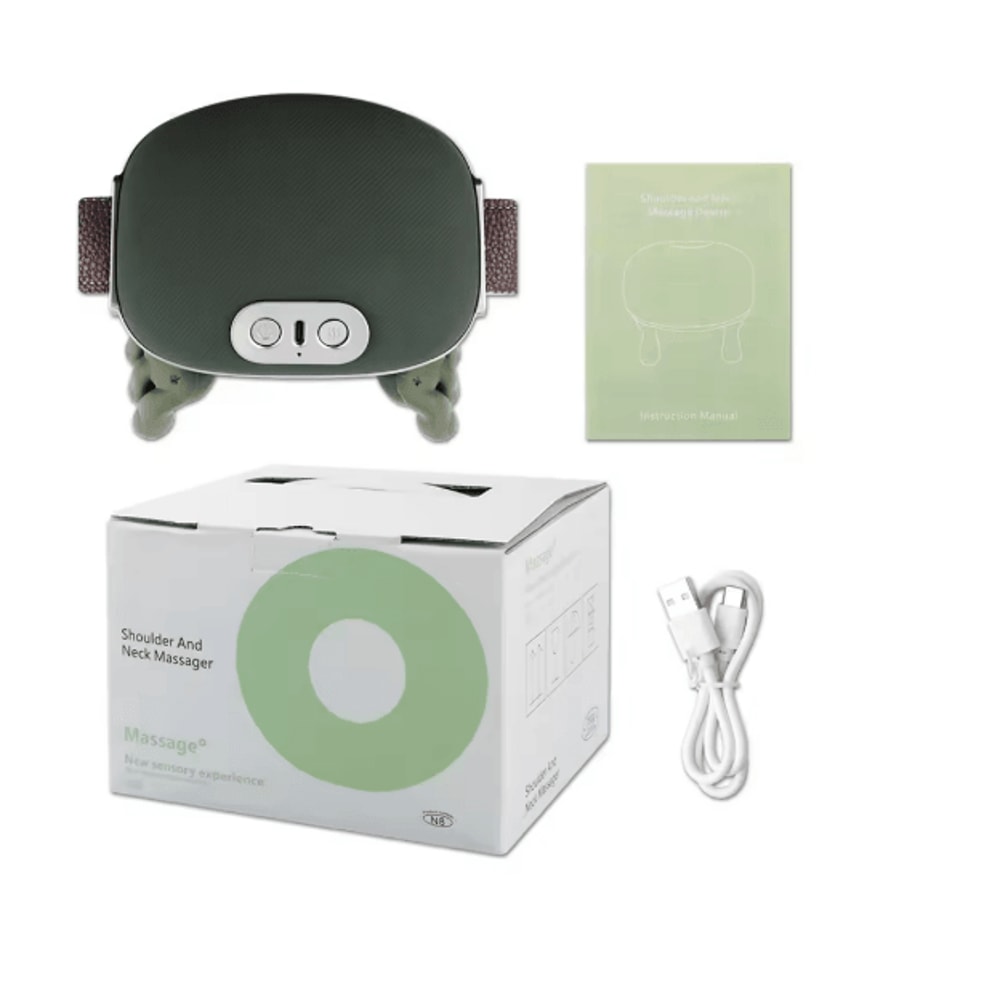 4D Deep Tissue Shiatsu Neck Massager With Heat For Neck And Shoulders 4