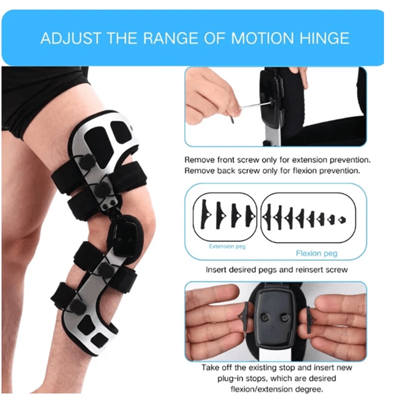 Double Upright OA Unloader Knee Brace For ACL PCL Support 1