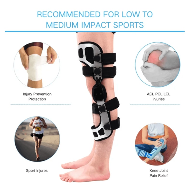 Double Upright OA Unloader Knee Brace For ACL PCL Support 2