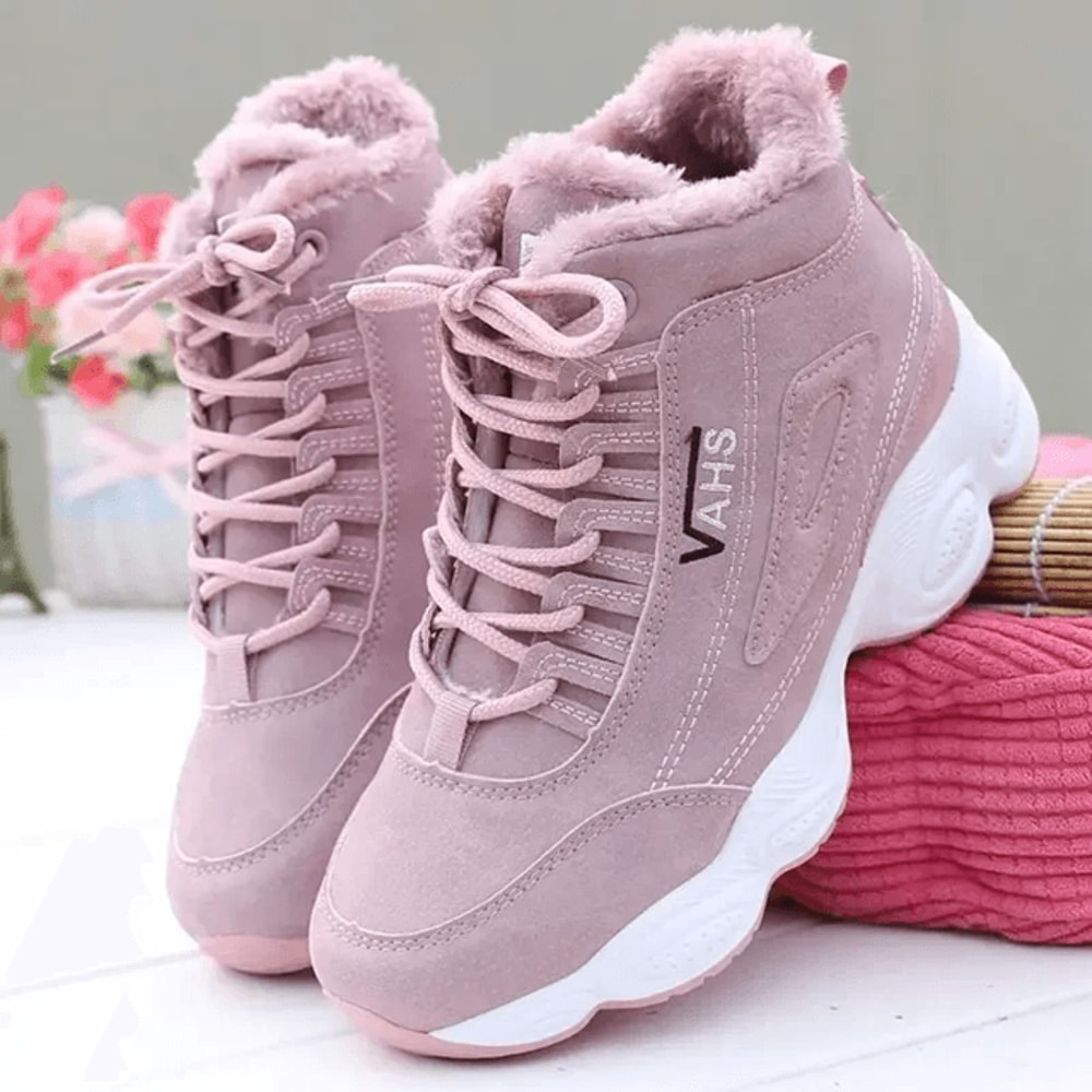 Winter Velvet Cotton Shoes Warm Thick Sole Casual Sneakers 2