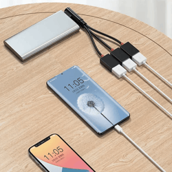 2 port car usb splitter cable fast charging adapter