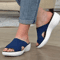 Womens Platform Wedge Sandals Open Toe Casual Beach Slippers 1