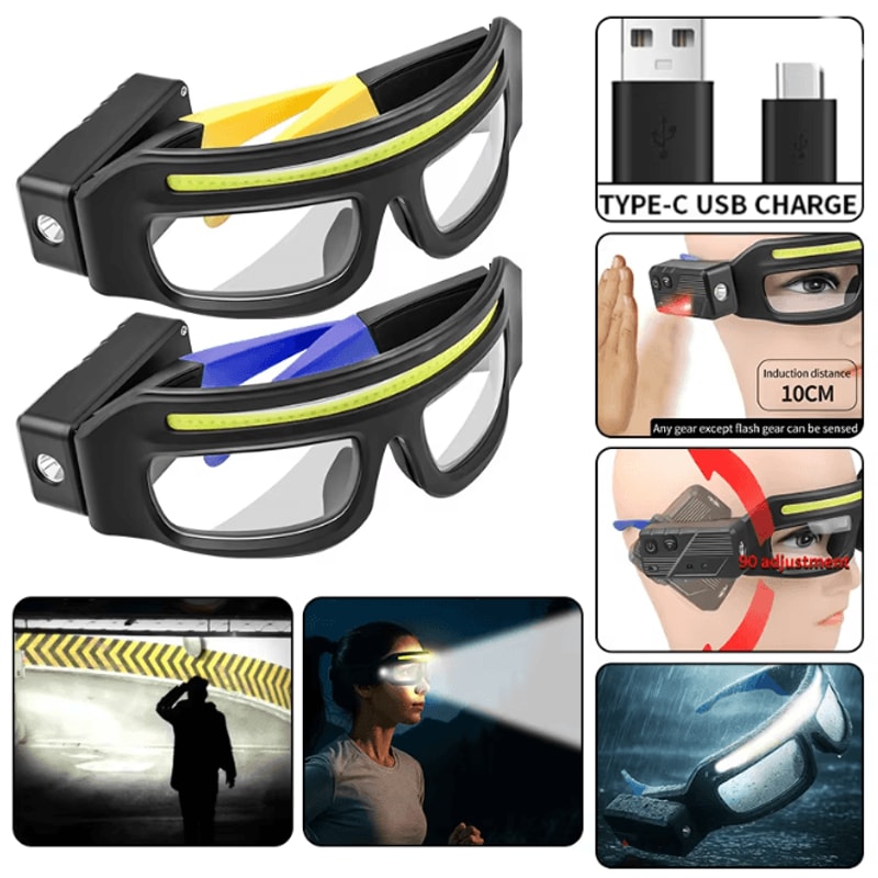 LumiClip Pro LED Glasses Light USB Rechargeable Clip On Headlamp 2