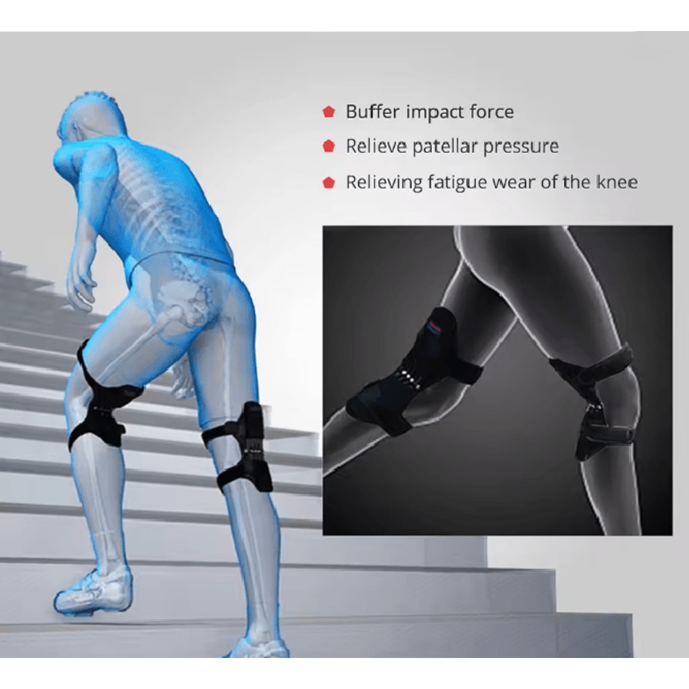 PowerLift Spring Knee Support Brace For Joint Stability And Pain Relief 1