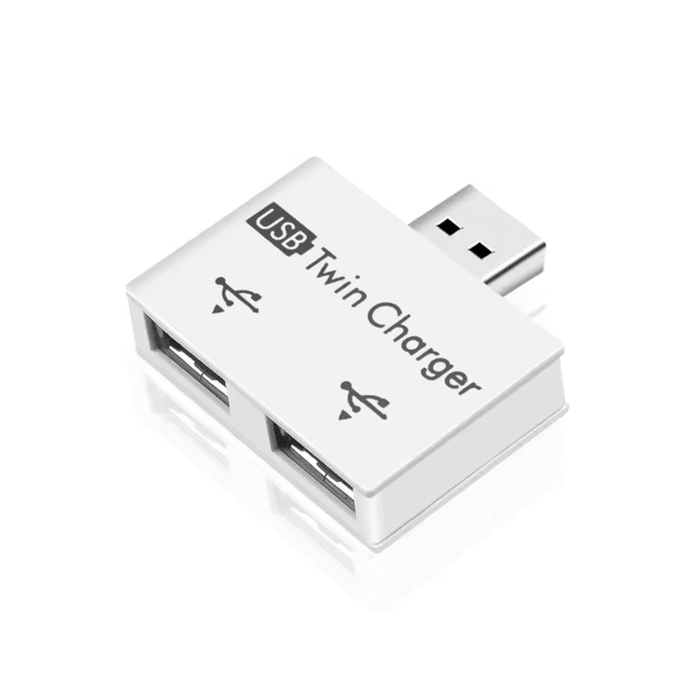 Dual Port USB Hub Adapter USB Splitter For Laptop And Phone 5