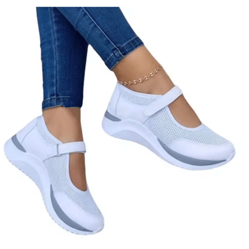 Comfort Knit Platform Sneakers For Women Casual Thick Sole Shoes 0