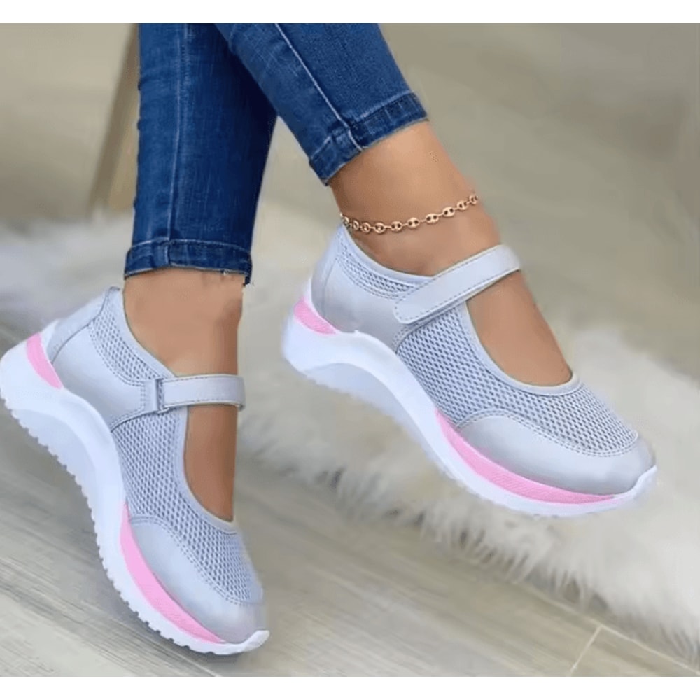 Comfort Knit Platform Sneakers For Women Casual Thick Sole Shoes 3