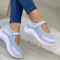 Comfort Knit Platform Sneakers For Women Casual Thick Sole Shoes 3